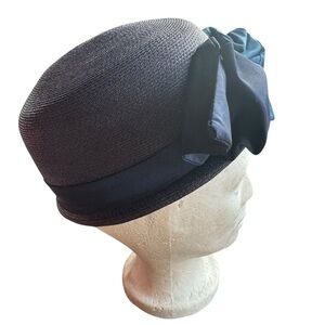 1950s Chez Original Straw Bucket‎ Hat